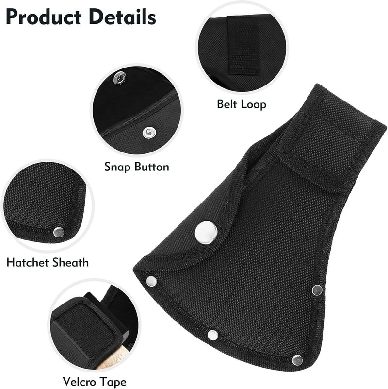 CdbC Hatchet Sheath, Oxford Hatchet Cover for Safety, Outdoor Camping Axe Blade Protection Cover, Axe Blade Protector with Belt Loop - Image 3